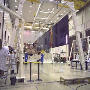 Artemis solar wing deployment test