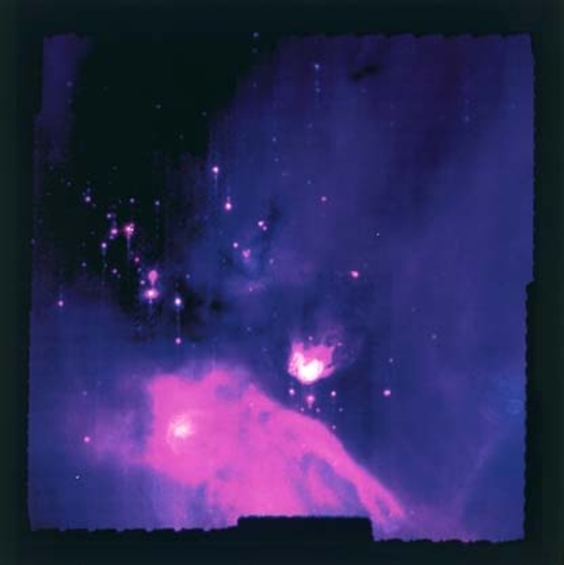 ISO observes young stars inside a nearby cloud