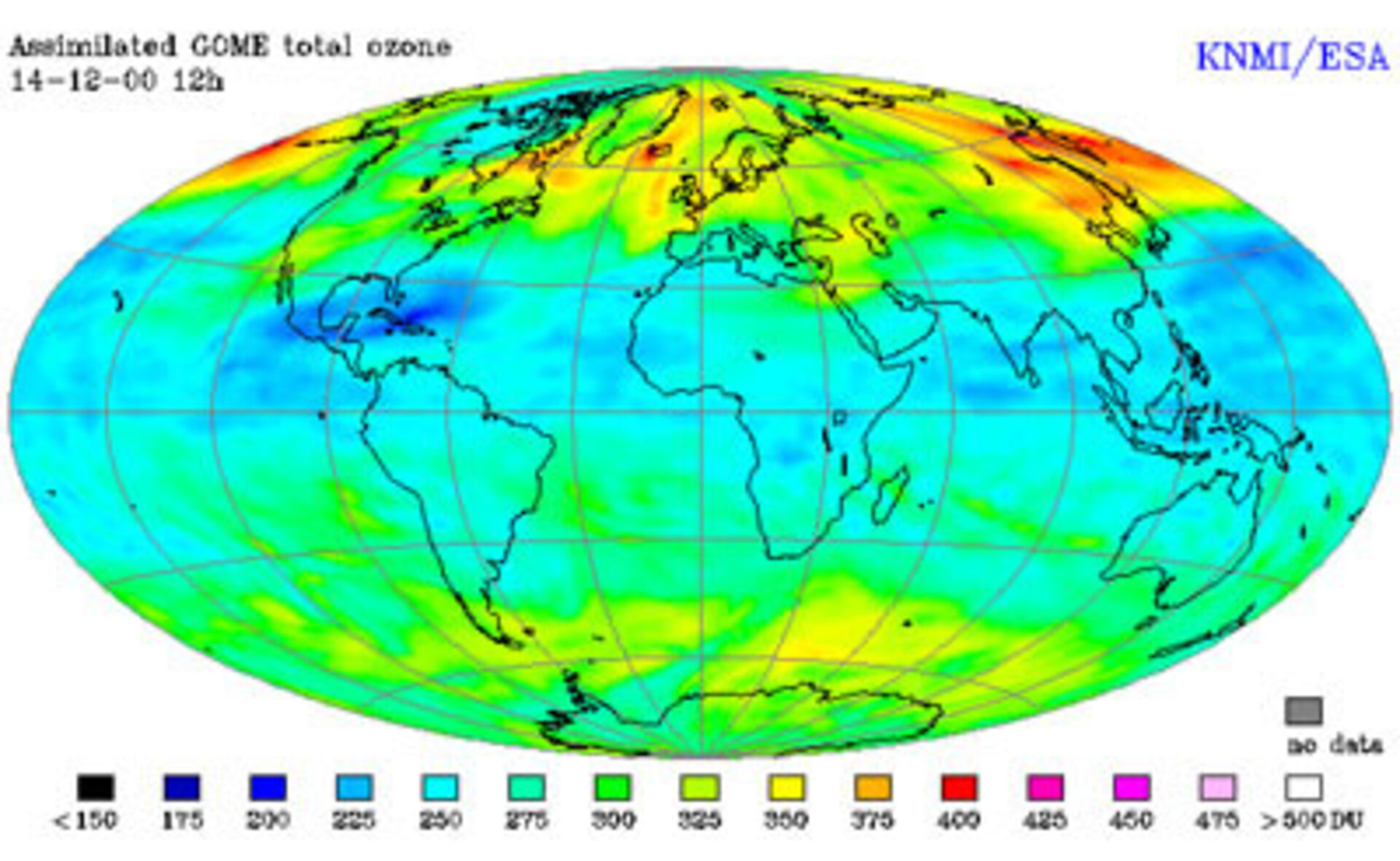 Assimilated GOME total ozone