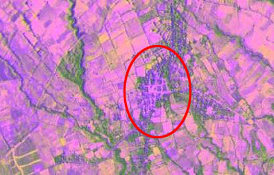 SPOT-1 image of Comarca de San Vicente