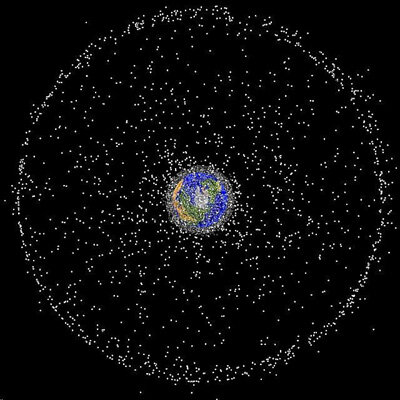 Auch die geostaionäre Bahn ist verschmutzt