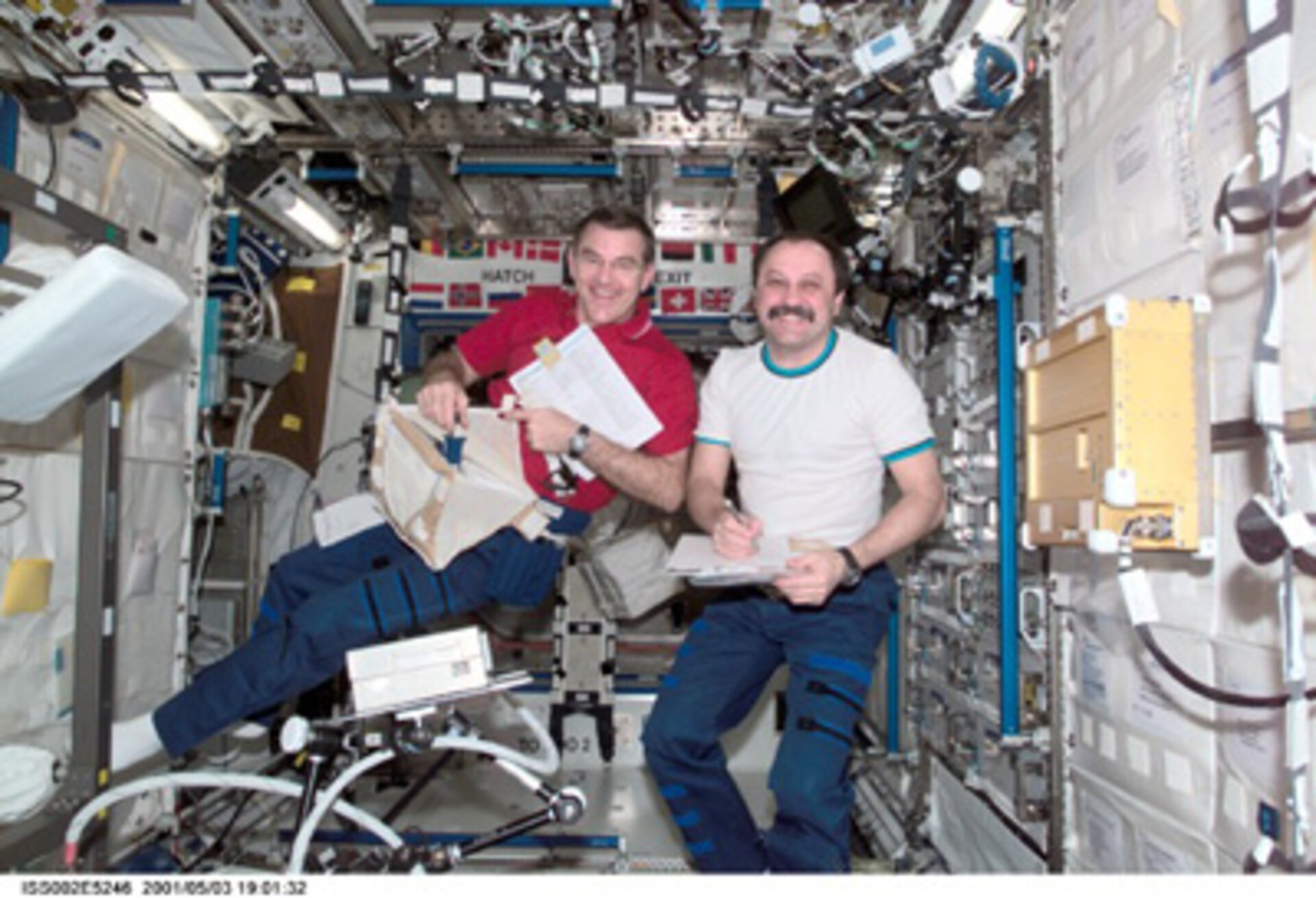 Das amerikanische Labor Destiny wartet auf Forschungsaufträge