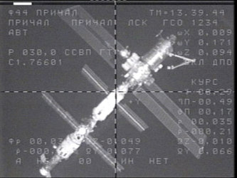 Andromède mission docks with the ISS