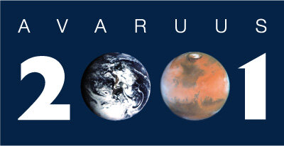 Avaruus 2001 -näyttelyn logo