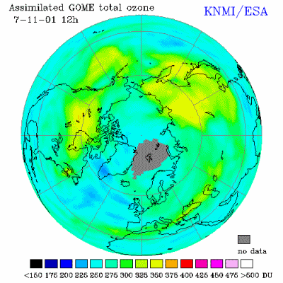Mini-ozongat ontwikkeling van 7 tot en met 12 november