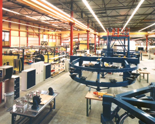 Production tooling for the thrust frame