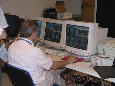 Adrie at the RAS console