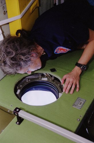 Claudie Haigneré in the ISS