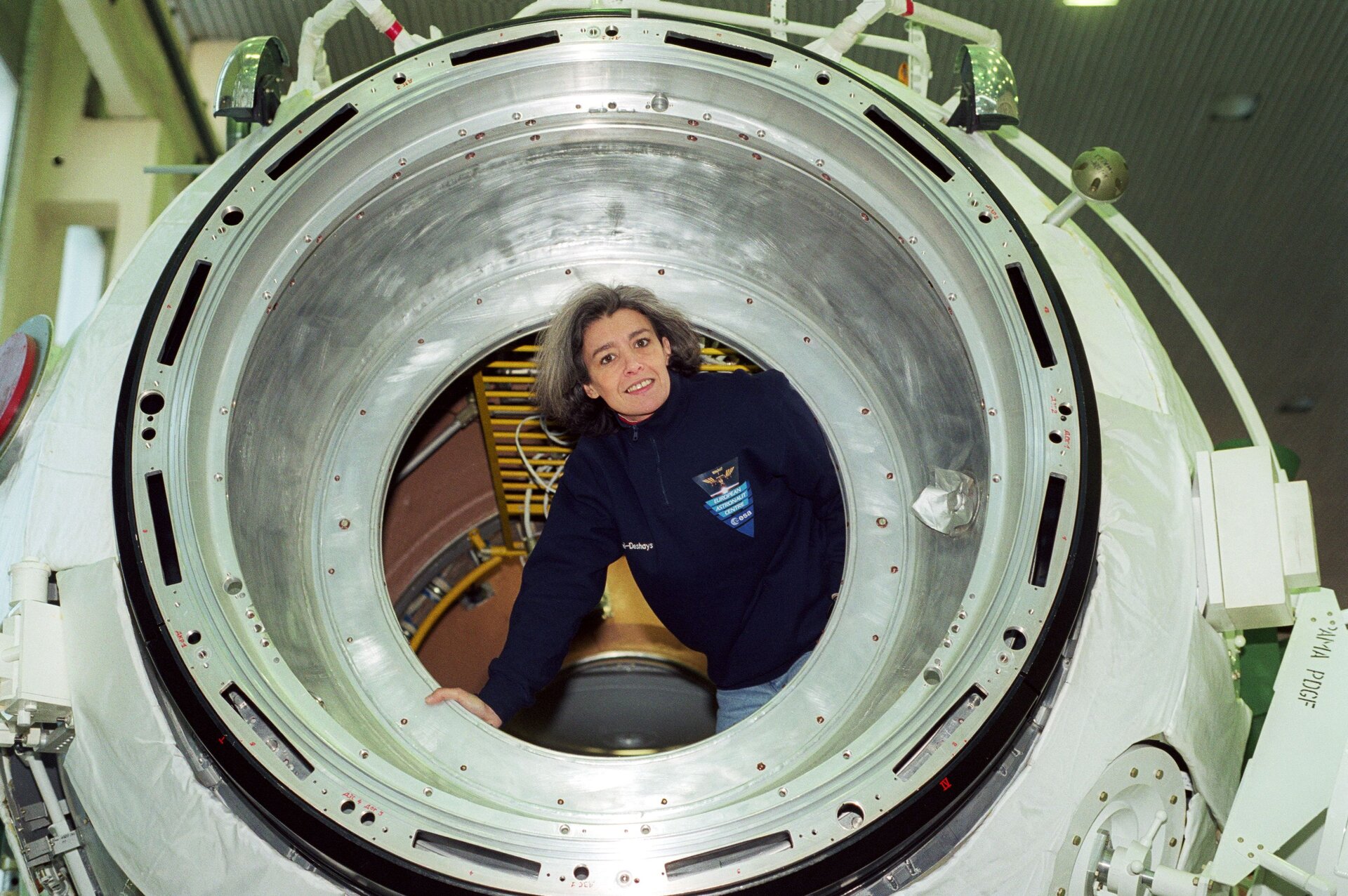 Claudie Haigneré training