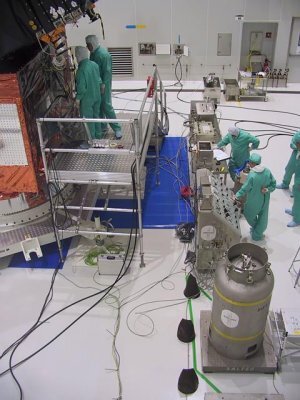 Envisat in the fuelling room