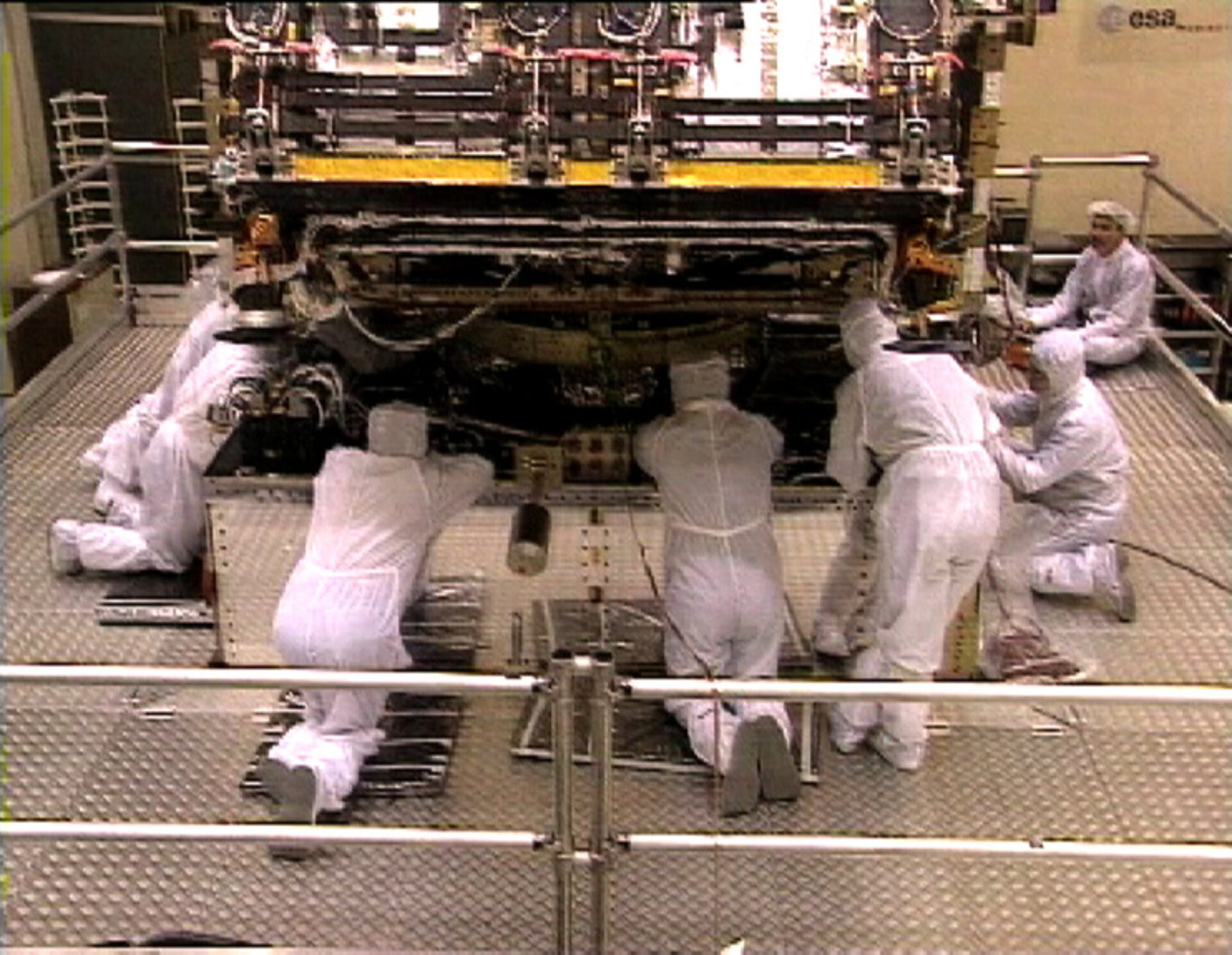 Team at work on Envisat