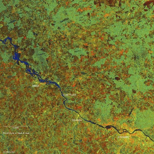 Elbe River valley - ASAR - 19 August 2002