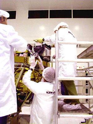 Integratie op de MSG-satelliet