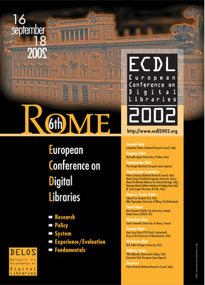 The ECDL 2002 poster