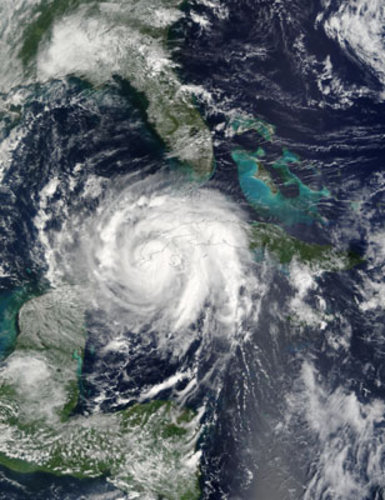 Hurricane Lili on 2 October, 2002