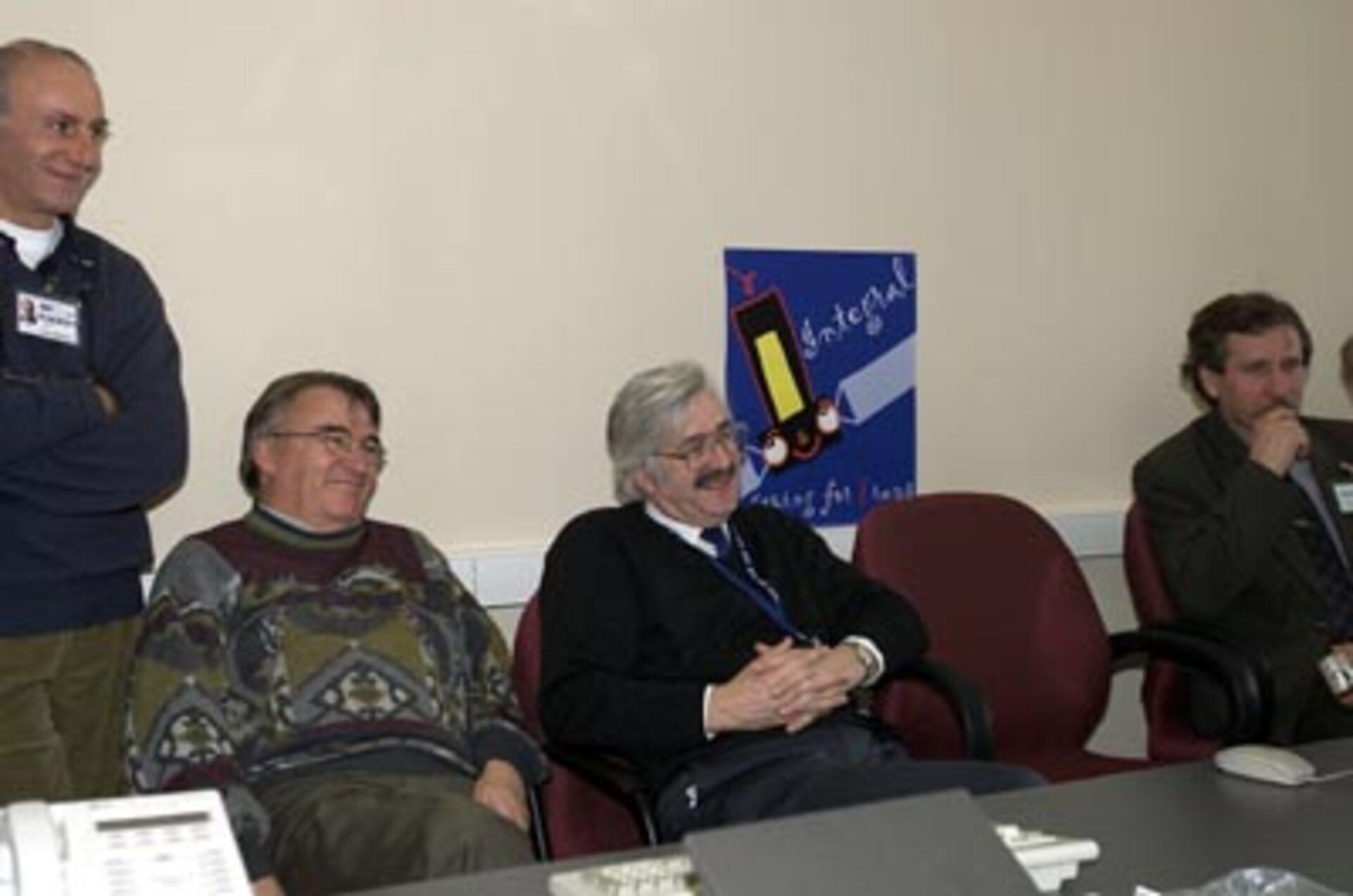 Prof.Southwood after the Integral launch