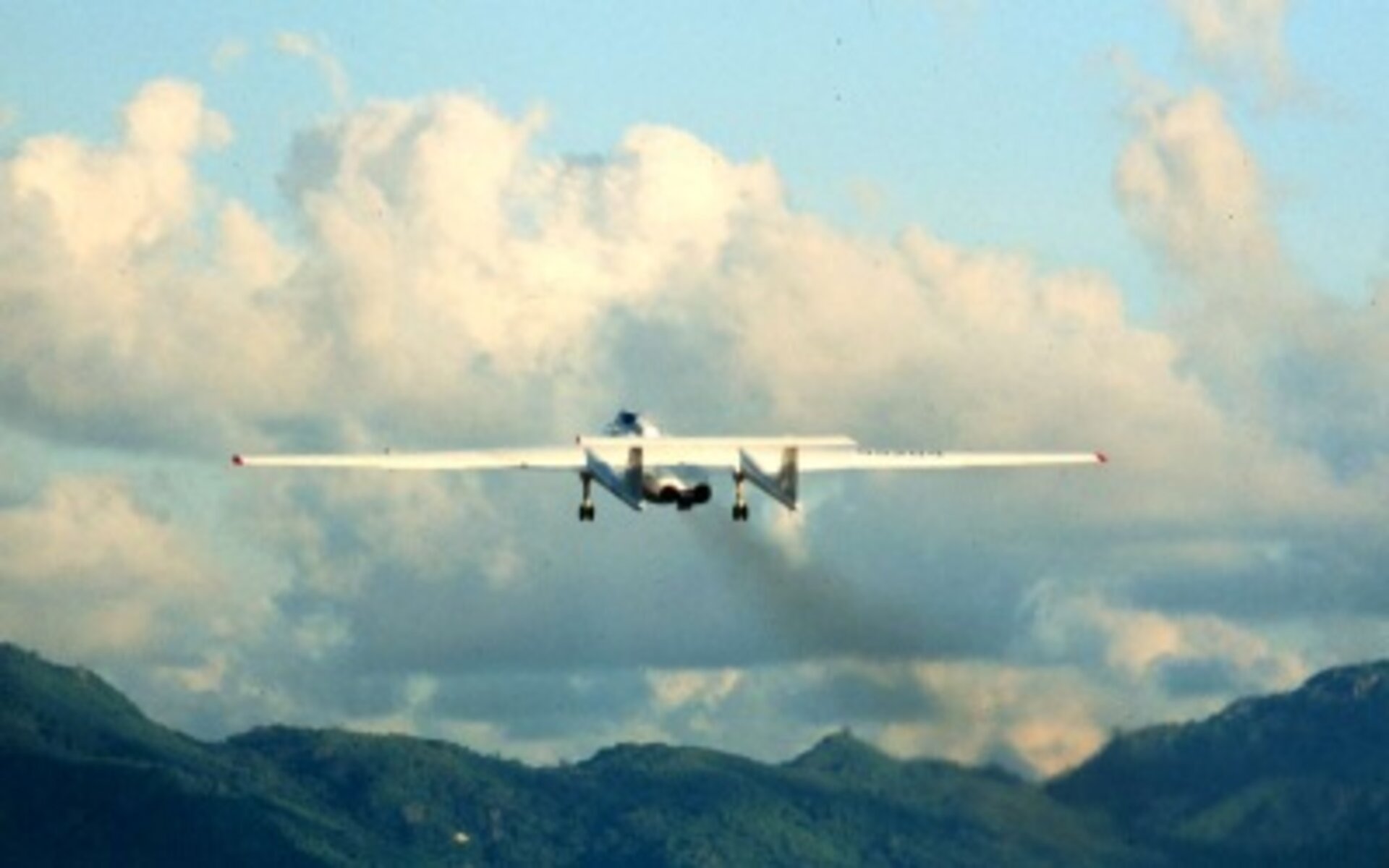 Geophysica M-55 during take-off