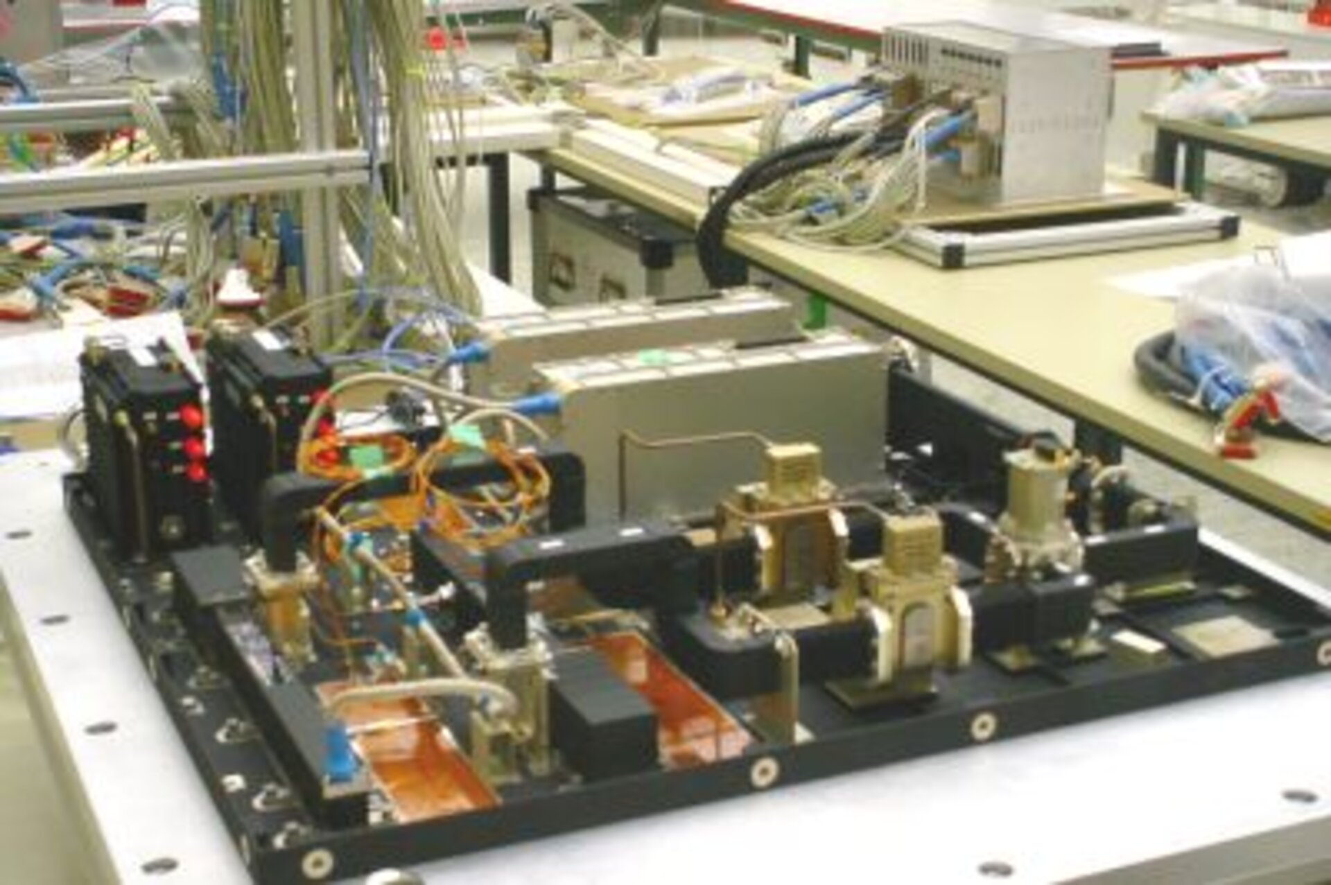 X-band radar sub-system undergoing testing