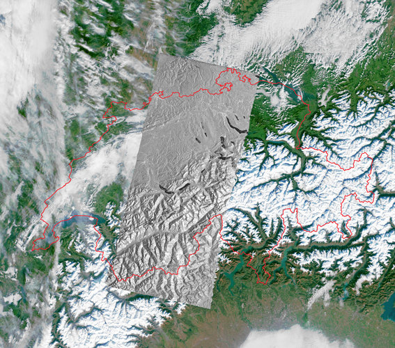 Switzerland – MERIS, 01 December 2002, ASAR, 06 November 2002