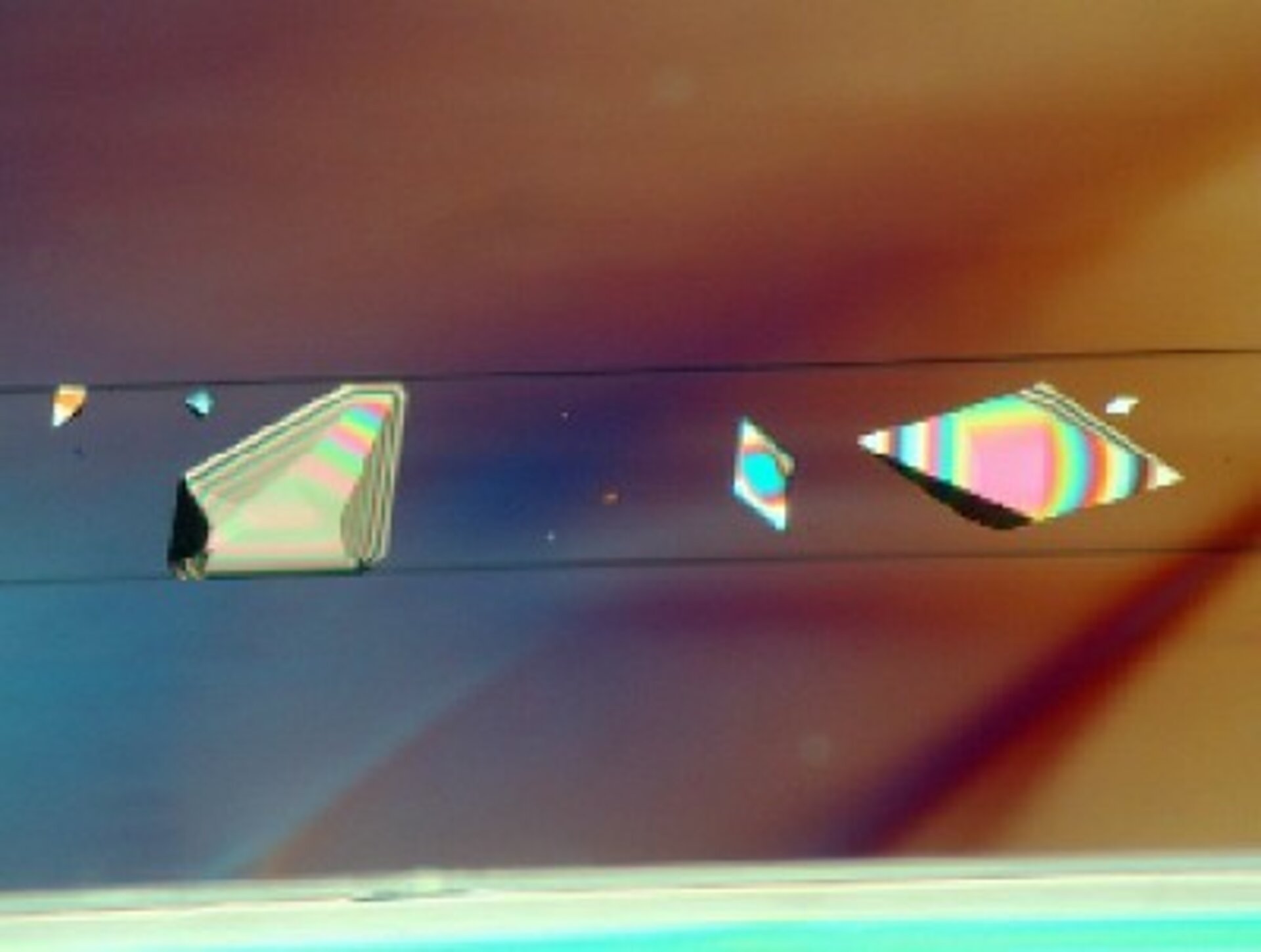 Crystals obtained in space during the Andromède mission