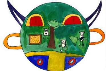 Skarpnäcks skola vann rymdtävlingen för tredjeklassare med denna bild