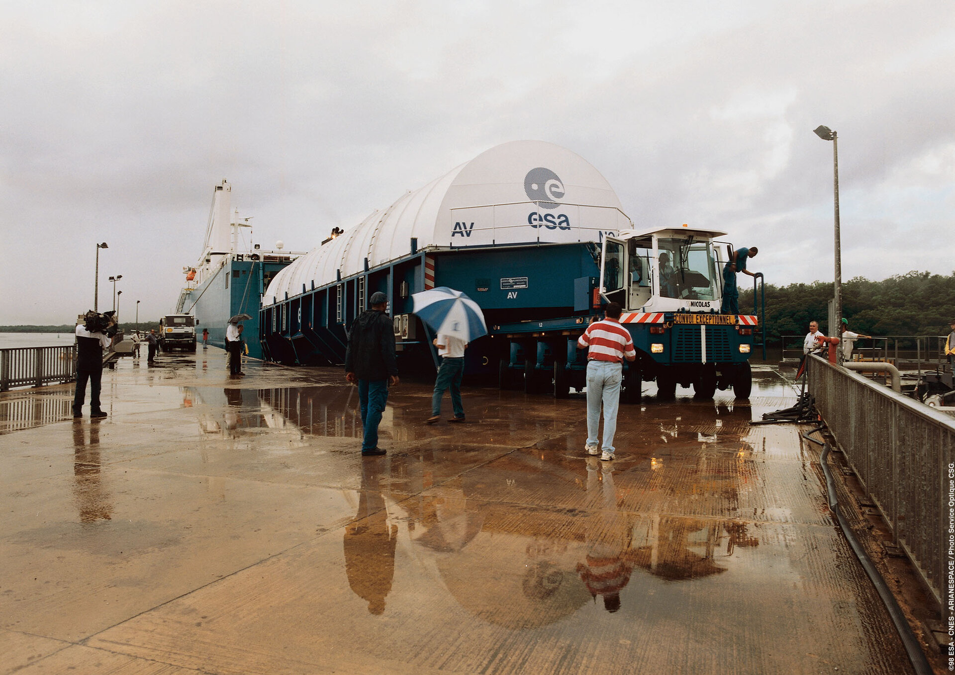 View of the European Spaceport port