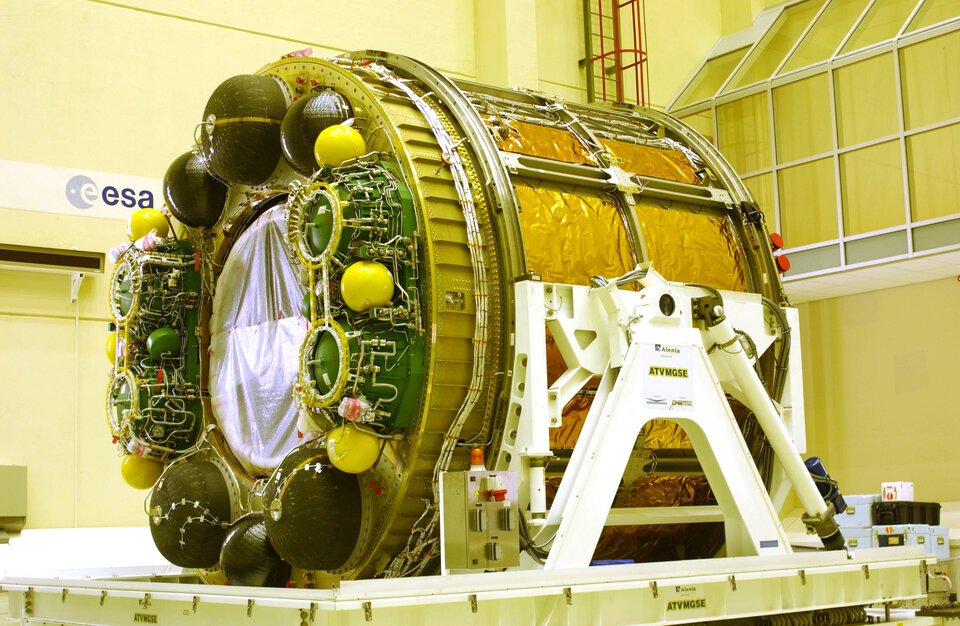 The back of Jules Verne's Integrated Cargo Carrier