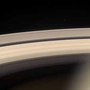 Saturn's rings - pretty in pink