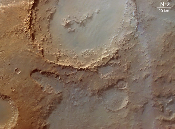 Crater Hale in Argyre basin