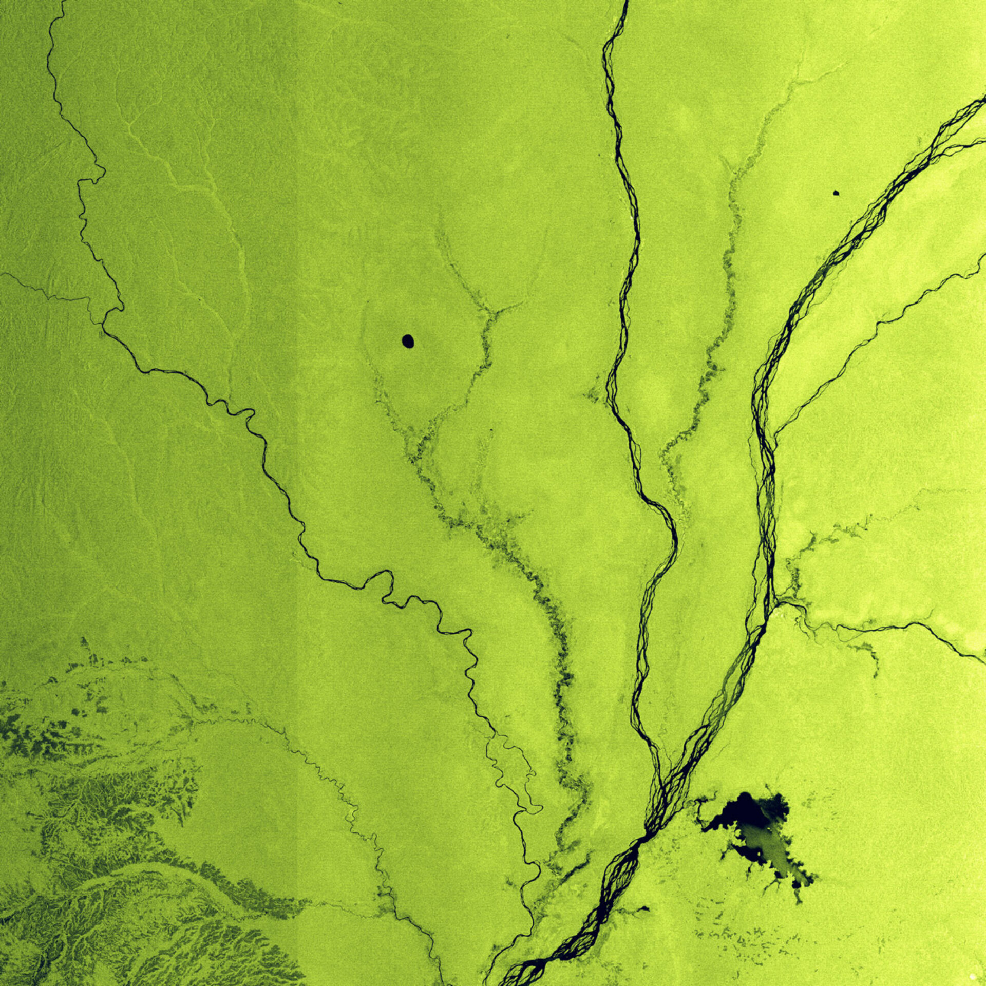 Lake Tumba and Congo River