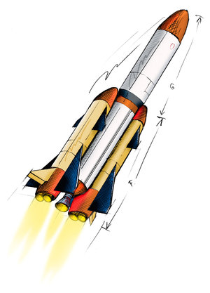 One of many designs for a future launcher