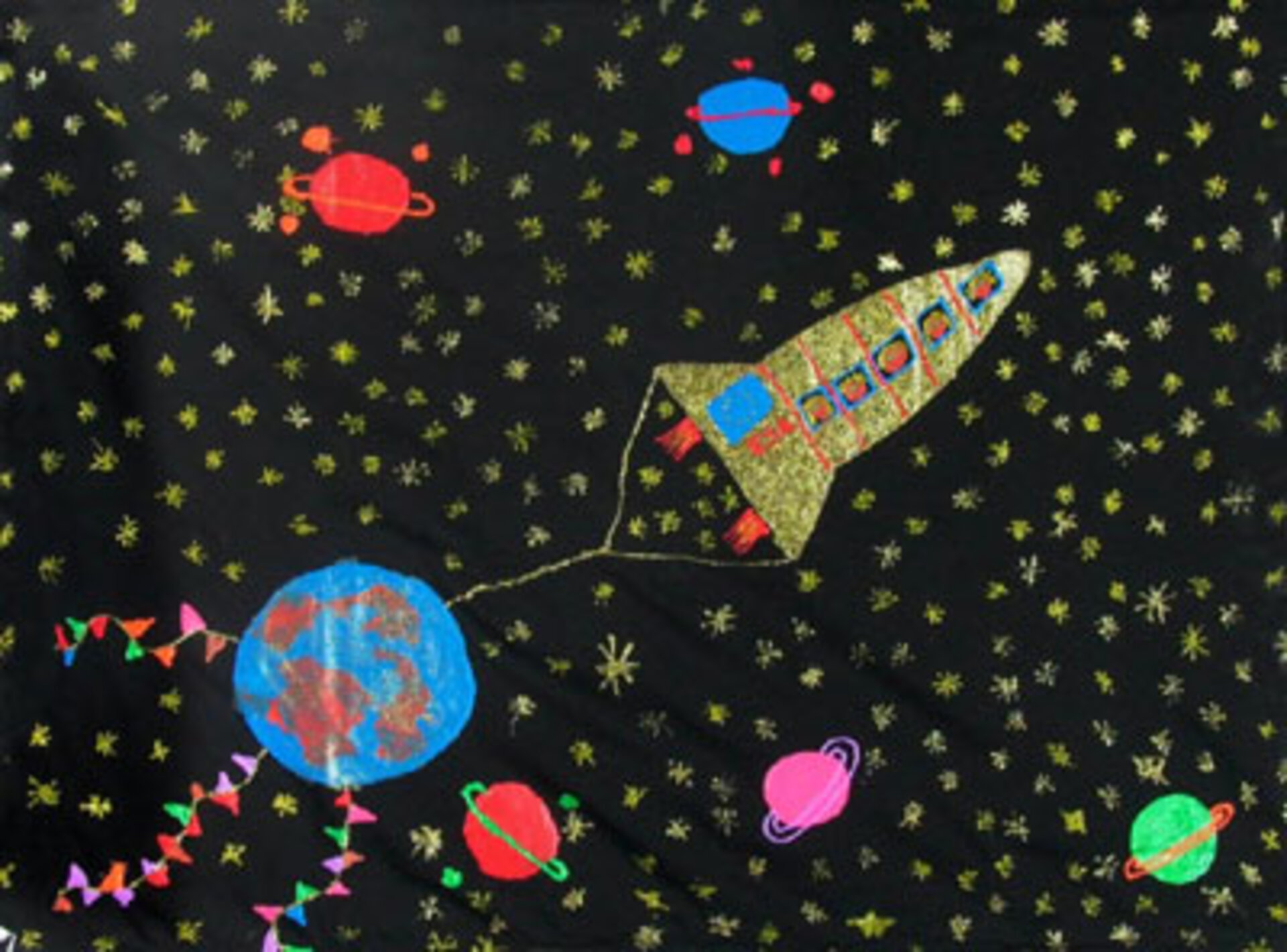 Flag for Earth winner, ages 5 to 9