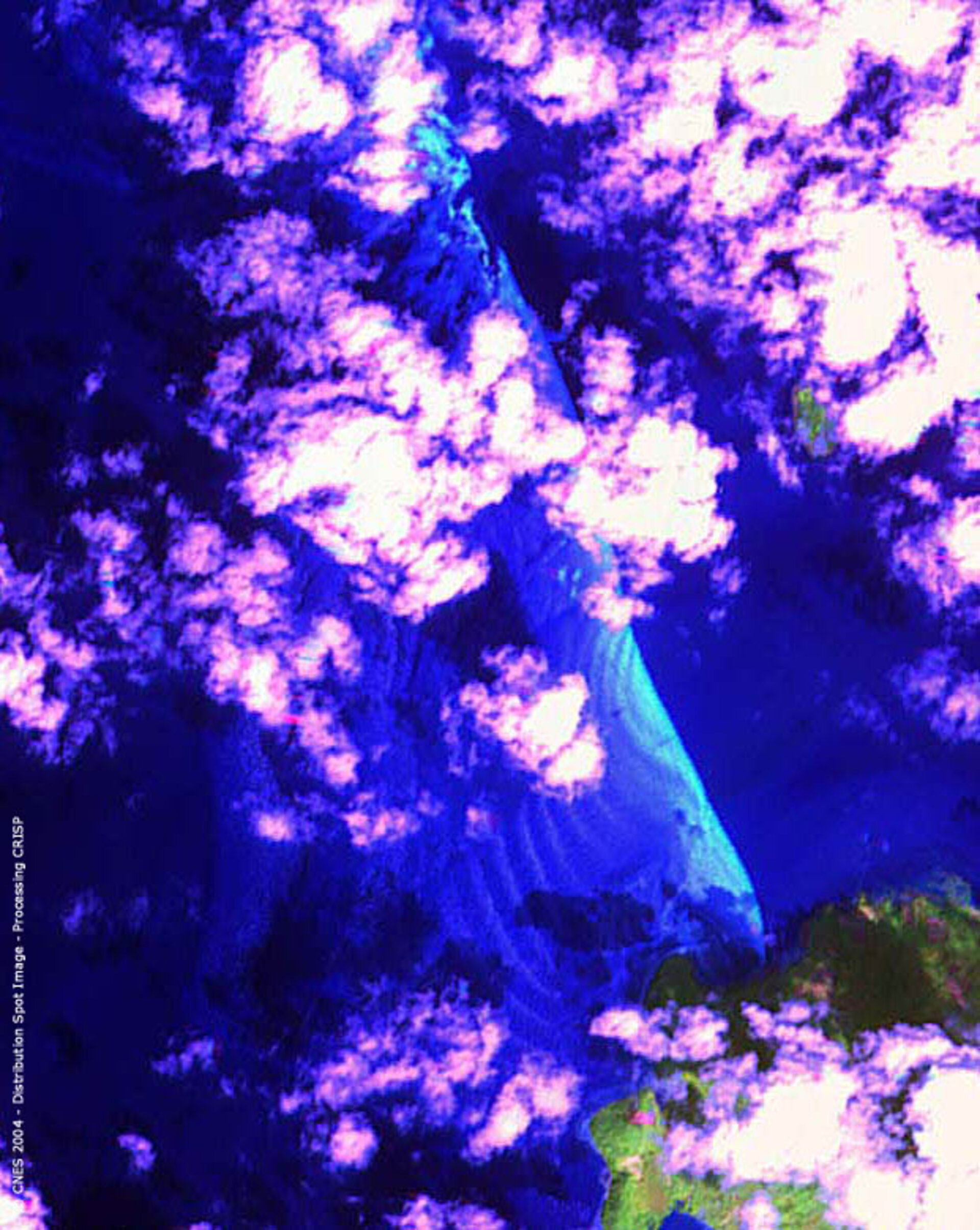 The tsunami near Thailand, as seen by SPOT-4