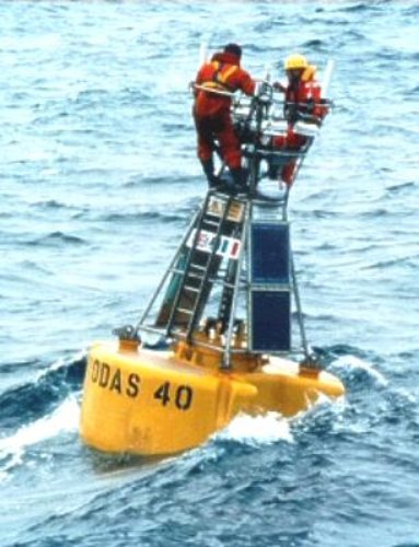 Gascogne meteorological buoy maintained by Meteo France at 45.2°N, 5°W