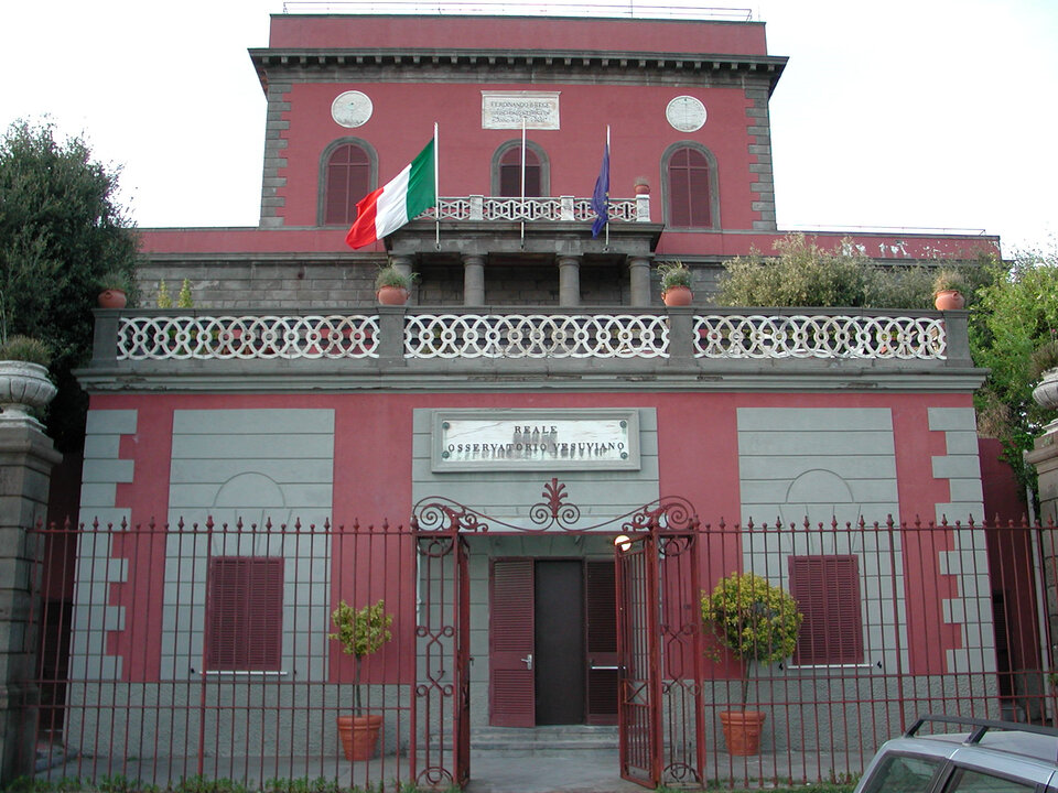 Vesuvius Observatory historical building.