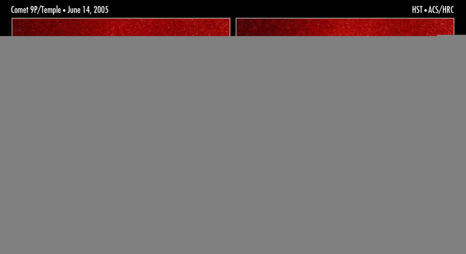 Hubble sees Tempel 1 before and after outburst