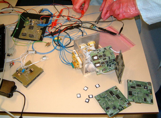 Testing the engineering model of MAGIC