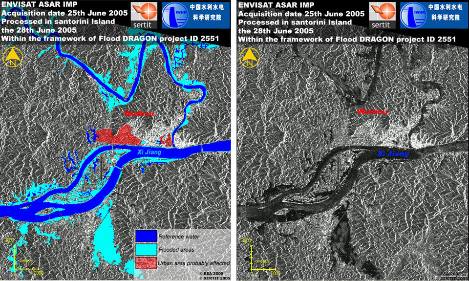 Xi River floods Wuzhou city