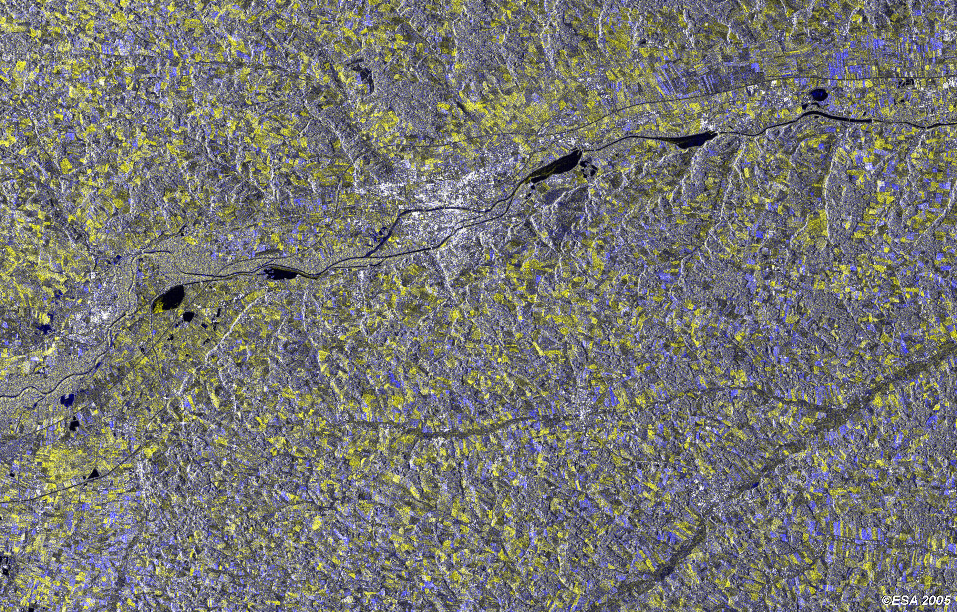 Envisat view of Landshut on Isar River