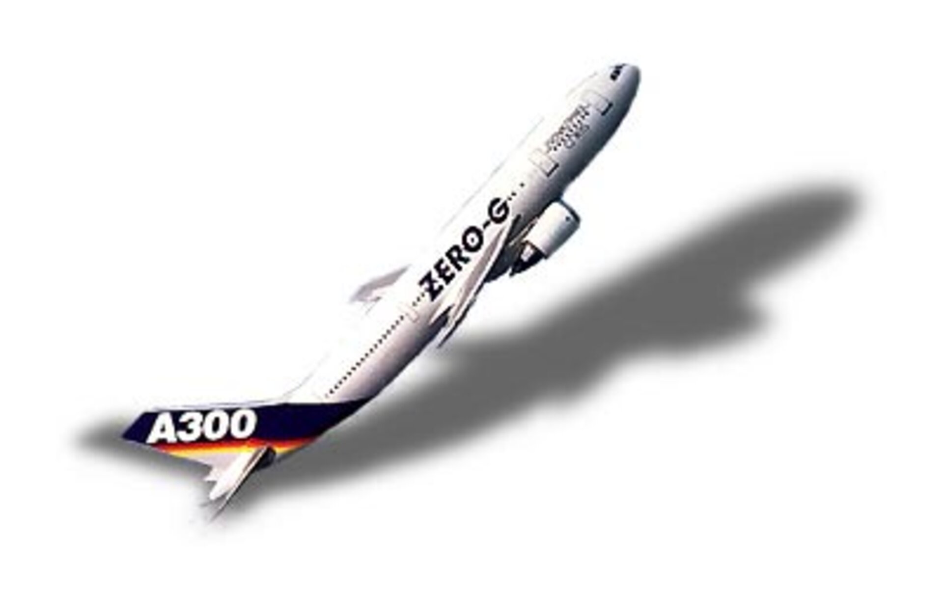 De <i>Airbus A300 ZERO G</i>, waarmee parabolische vluchten worden uitgevoerd