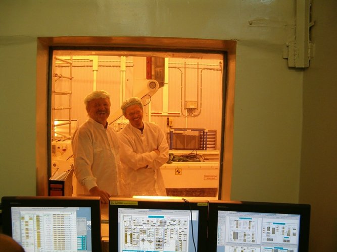 View into the clean room