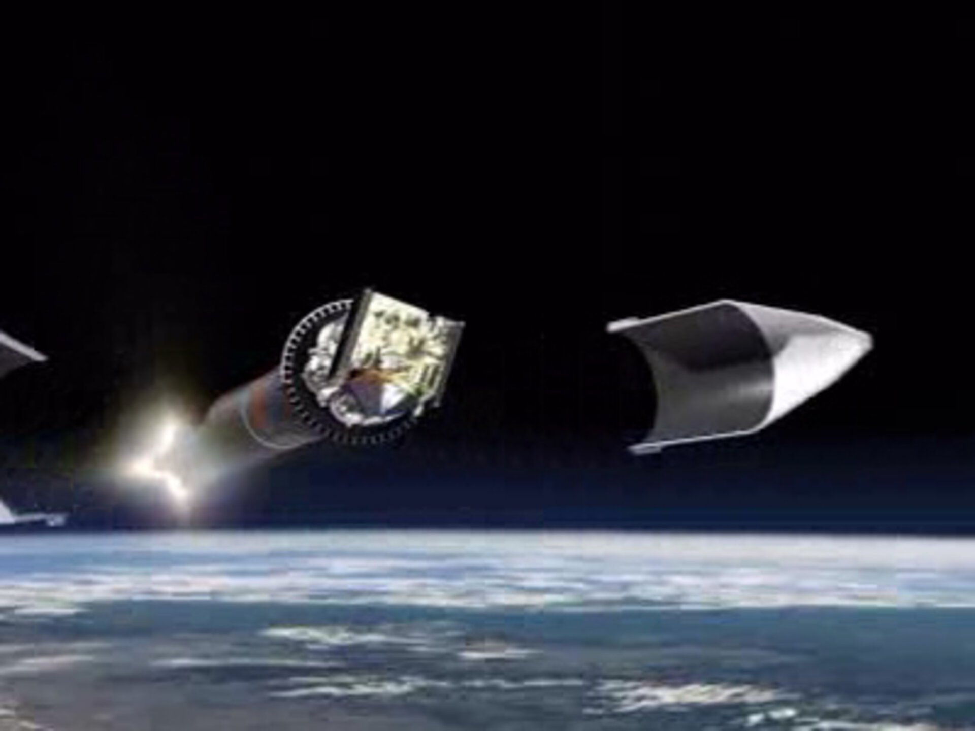 Fairing jettison during Venus Express launch