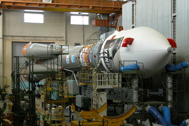 Venus Express Spacecraft in the MIK-40 integration building