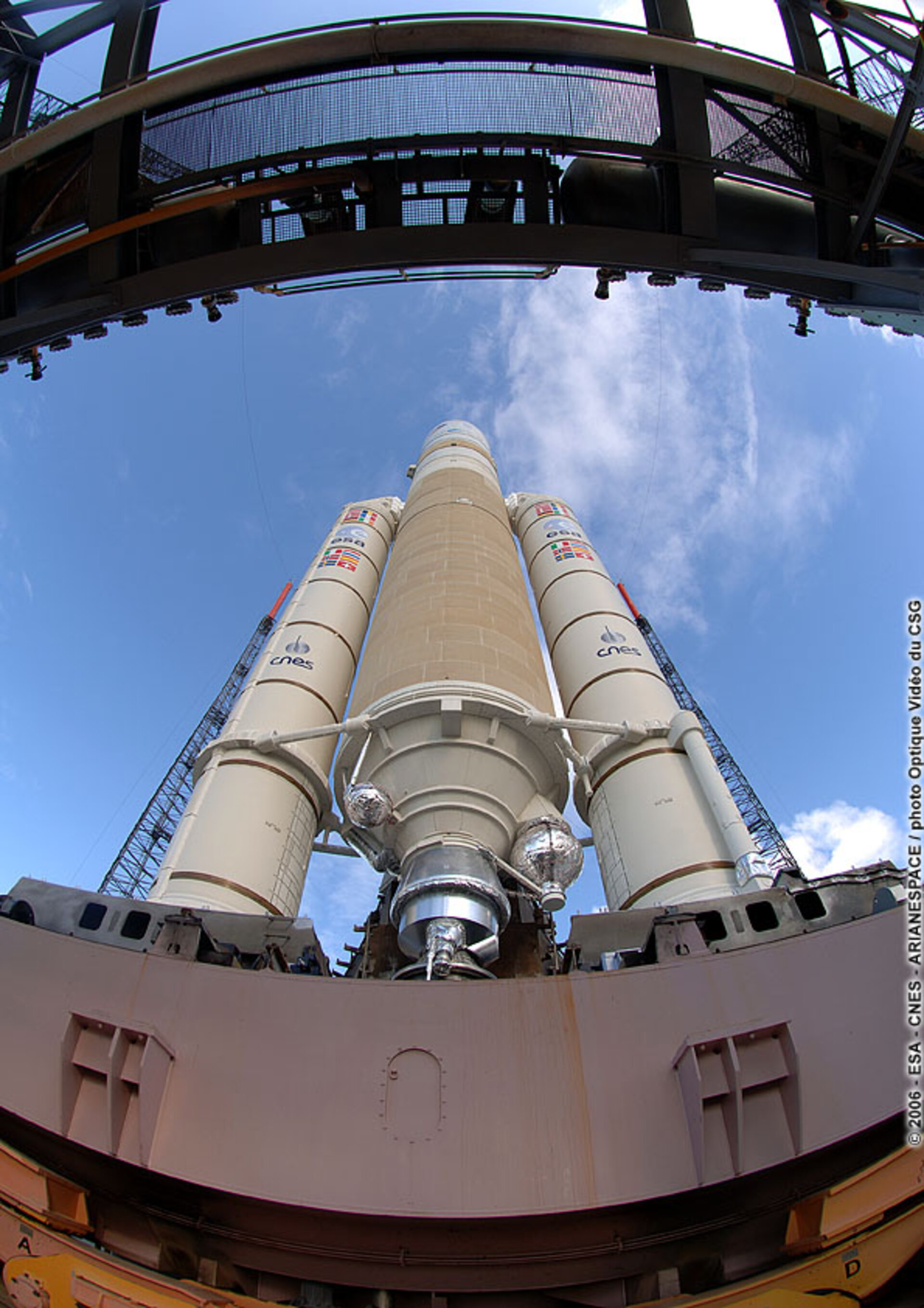 Ariane 5 on the launch pad