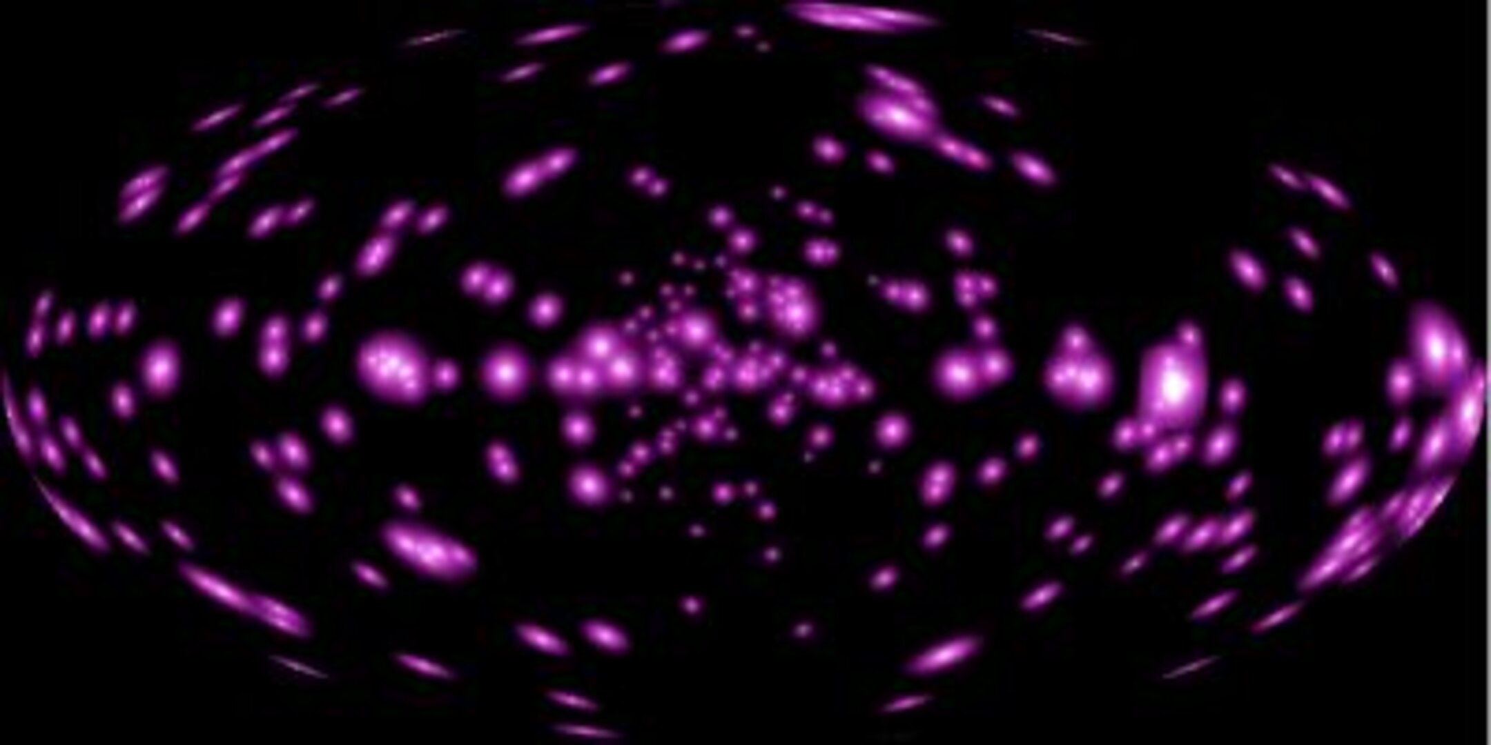 Så här tänker forskarna sig att GLAST kommer att se himlen