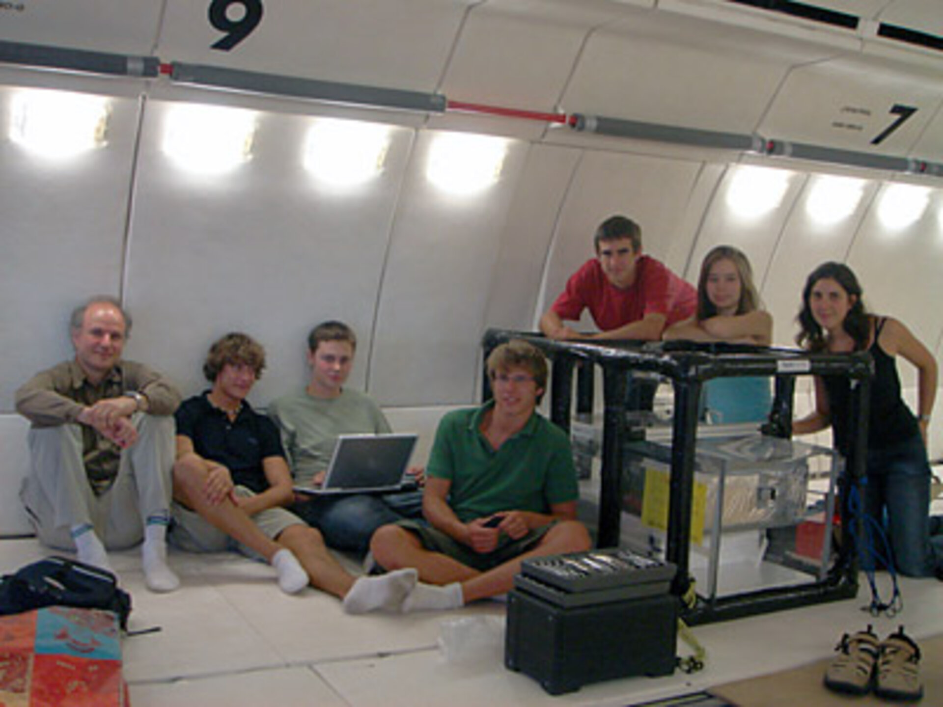 A Belgian high school team installs their experiment