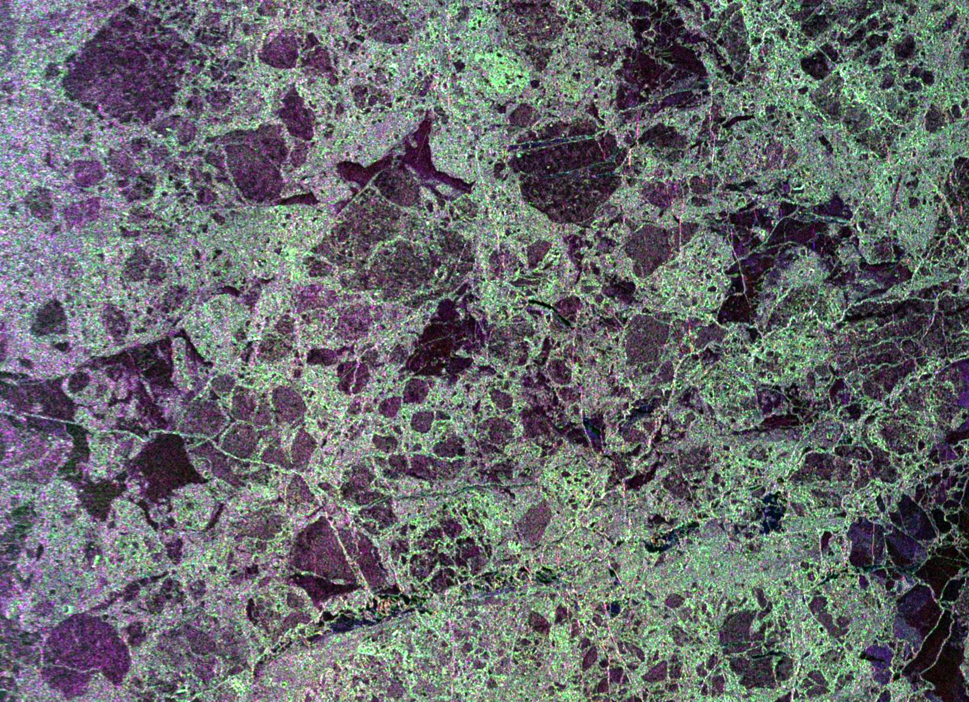 Airborne SAR image of sea ice