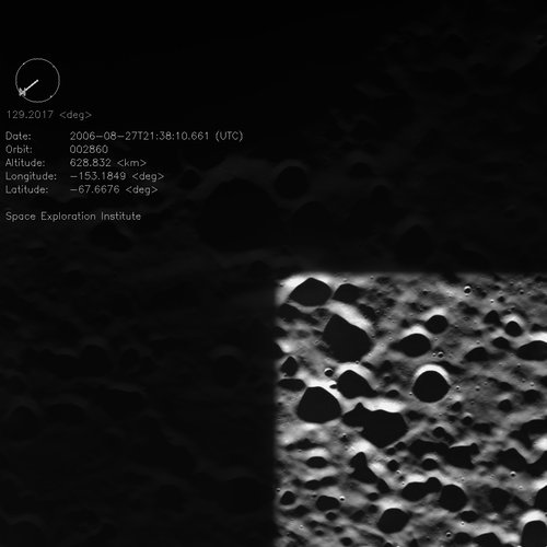 SMART-1 AMIE camera - final week images 27-08-2006