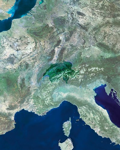 Switzerland as seen by Envisat
