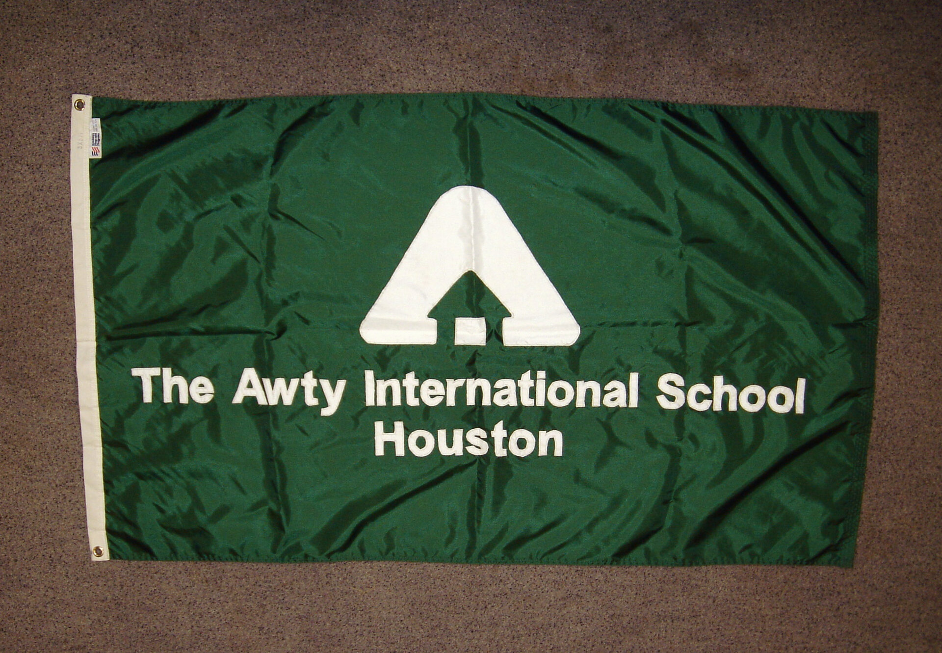 Flag from The Awty International School in Houston